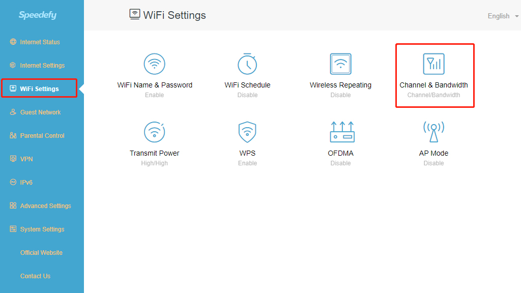 wifi settings