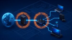 Double NAT topology with an ISP gateway and a second home router